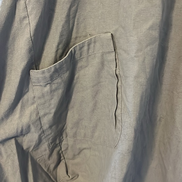 Blue/grey Short Sleeved Linen Dress | XL - Picture 5 of 6